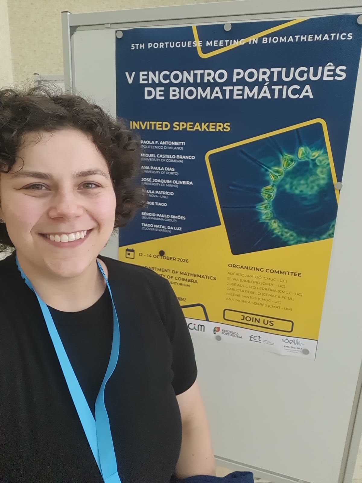 Luiza Santos Morin no V Encontro Português de Biomatemática, em Coimbra