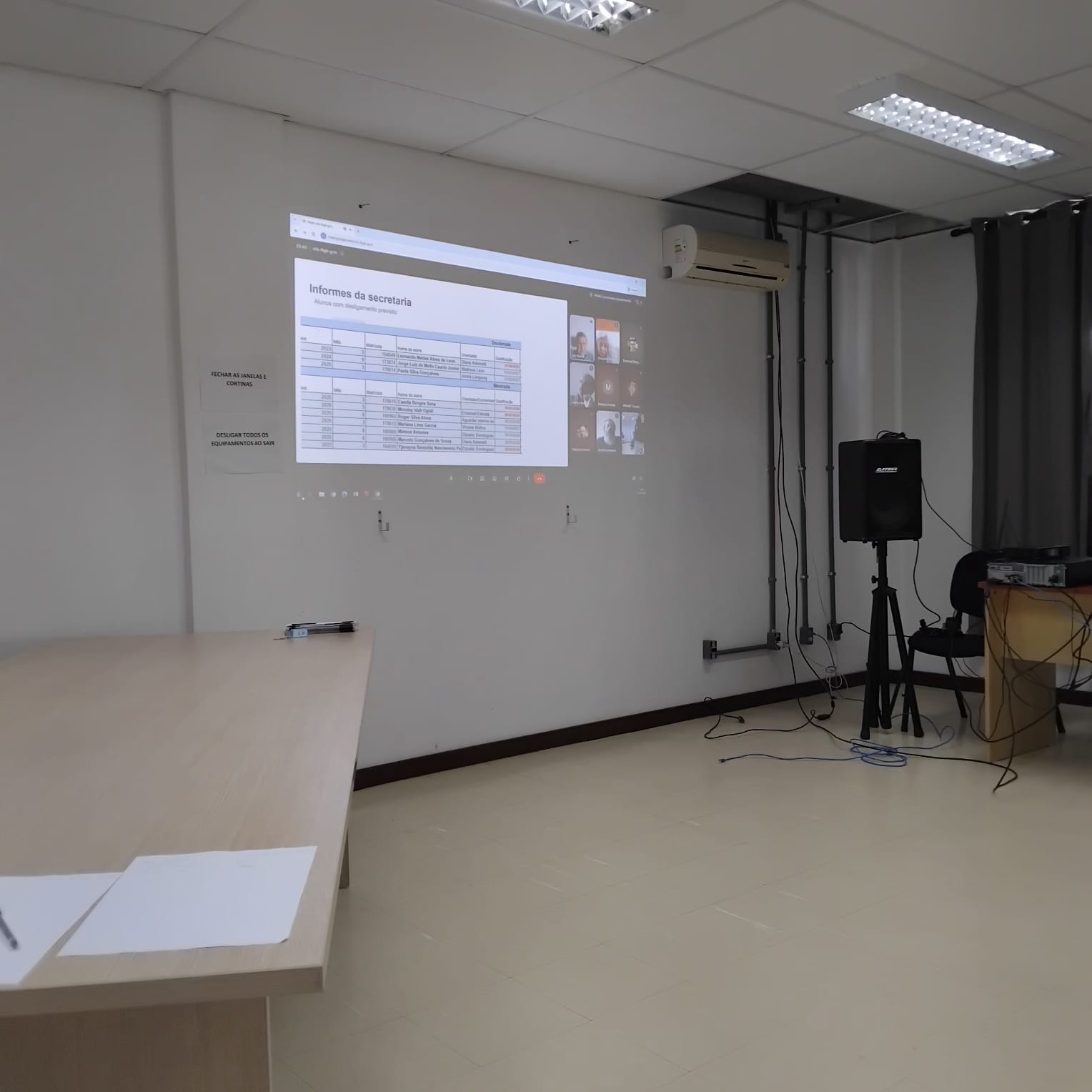 Reunião do PPGMC com docentes - foto 1